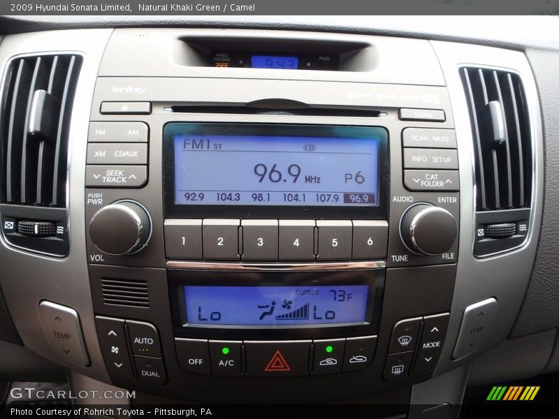 Natural Khaki Green / Camel 2009 Hyundai Sonata Limited