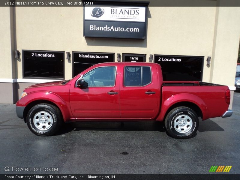 Red Brick / Steel 2012 Nissan Frontier S Crew Cab