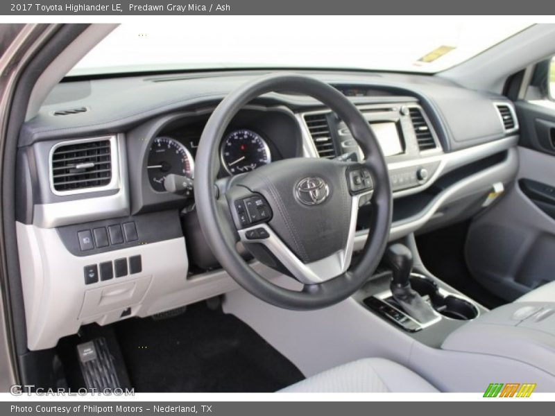 Dashboard of 2017 Highlander LE
