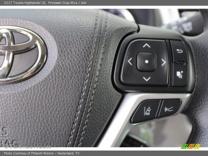 Controls of 2017 Highlander LE