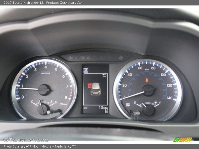 2017 Highlander LE LE Gauges