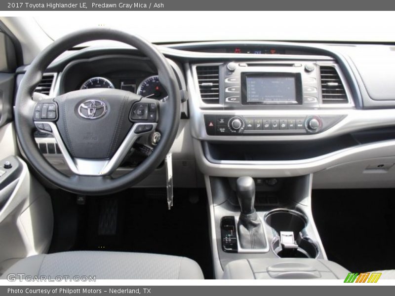 Dashboard of 2017 Highlander LE