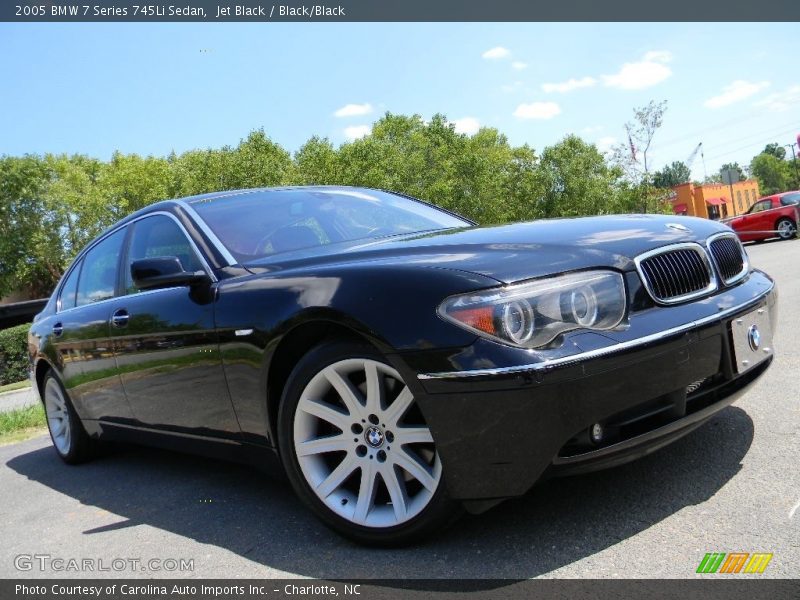 Jet Black / Black/Black 2005 BMW 7 Series 745Li Sedan