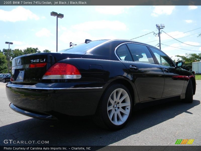 Jet Black / Black/Black 2005 BMW 7 Series 745Li Sedan