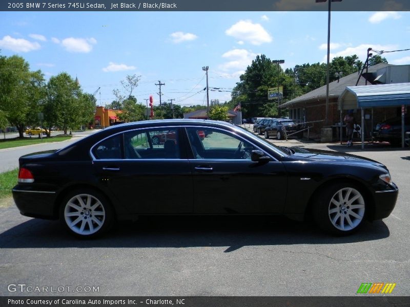 Jet Black / Black/Black 2005 BMW 7 Series 745Li Sedan