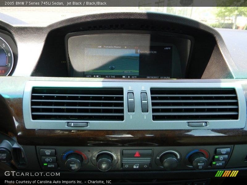 Jet Black / Black/Black 2005 BMW 7 Series 745Li Sedan