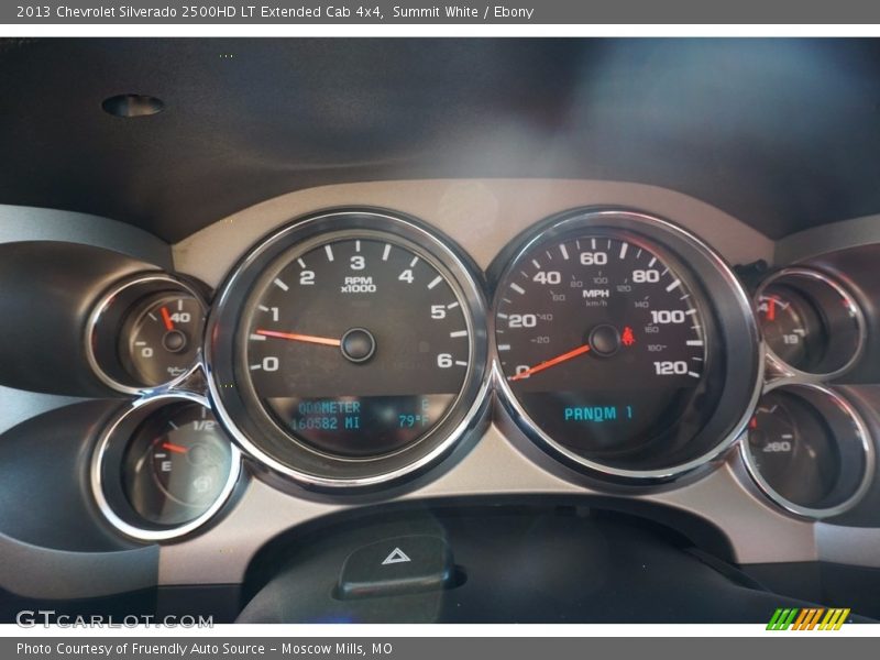 Summit White / Ebony 2013 Chevrolet Silverado 2500HD LT Extended Cab 4x4