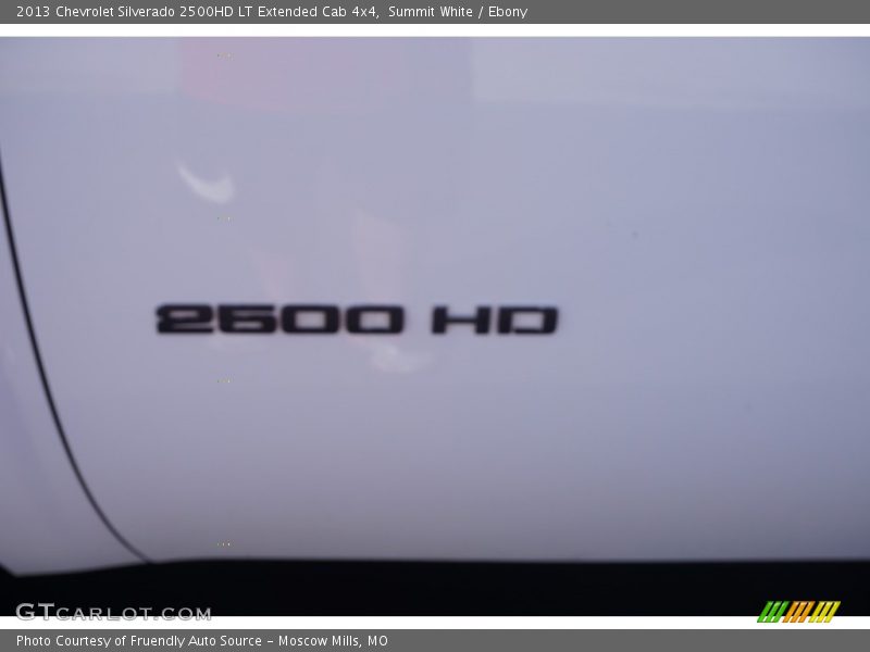 Summit White / Ebony 2013 Chevrolet Silverado 2500HD LT Extended Cab 4x4