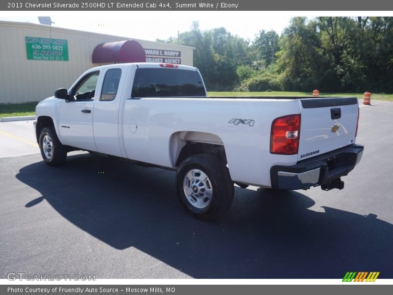 Summit White / Ebony 2013 Chevrolet Silverado 2500HD LT Extended Cab 4x4