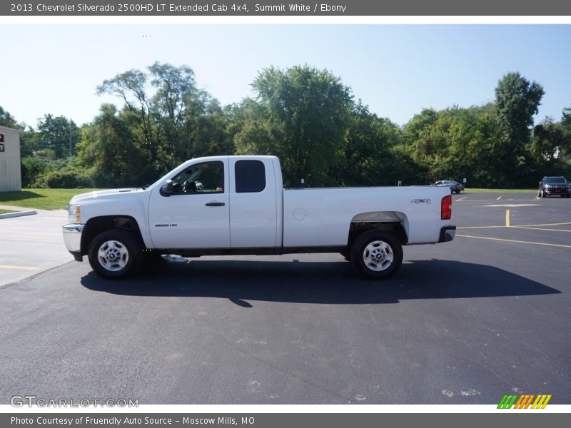 Summit White / Ebony 2013 Chevrolet Silverado 2500HD LT Extended Cab 4x4