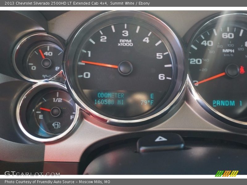 Summit White / Ebony 2013 Chevrolet Silverado 2500HD LT Extended Cab 4x4