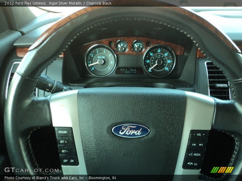 Ingot Silver Metallic / Charcoal Black 2012 Ford Flex Limited