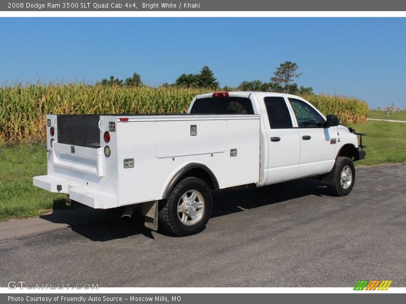 Bright White / Khaki 2008 Dodge Ram 3500 SLT Quad Cab 4x4