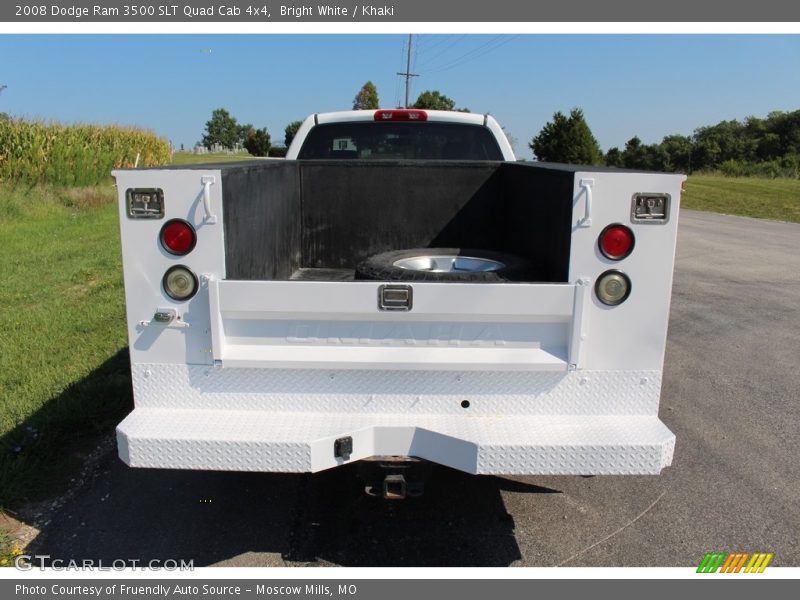 Bright White / Khaki 2008 Dodge Ram 3500 SLT Quad Cab 4x4