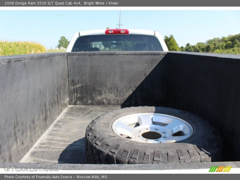 Bright White / Khaki 2008 Dodge Ram 3500 SLT Quad Cab 4x4