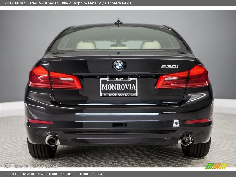 Black Sapphire Metallic / Canberra Beige 2017 BMW 5 Series 530i Sedan
