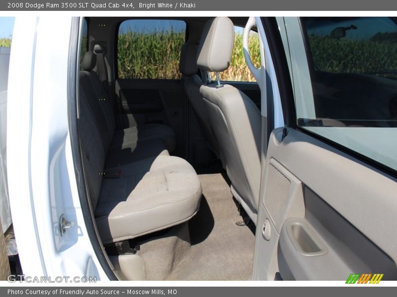 Bright White / Khaki 2008 Dodge Ram 3500 SLT Quad Cab 4x4