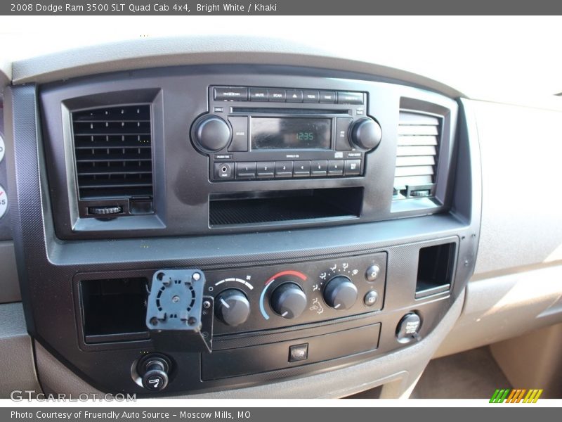 Bright White / Khaki 2008 Dodge Ram 3500 SLT Quad Cab 4x4