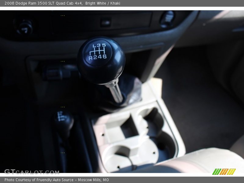 Bright White / Khaki 2008 Dodge Ram 3500 SLT Quad Cab 4x4