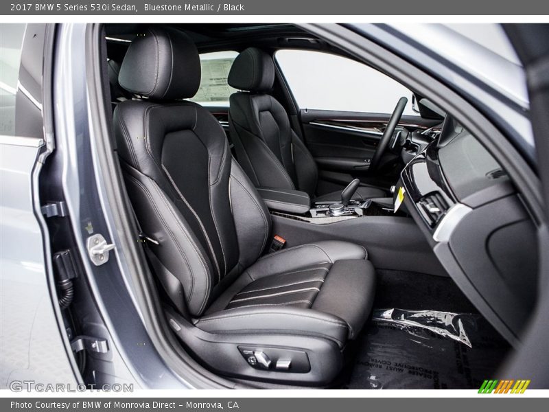 Bluestone Metallic / Black 2017 BMW 5 Series 530i Sedan