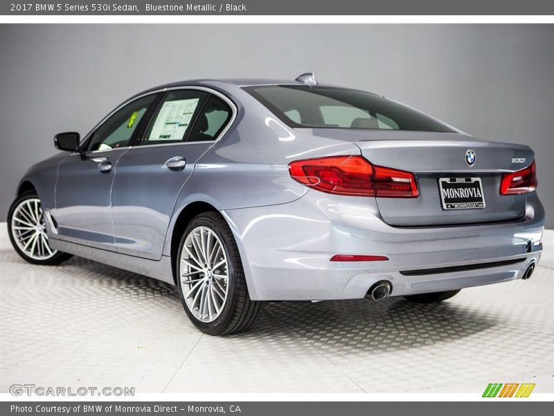 Bluestone Metallic / Black 2017 BMW 5 Series 530i Sedan