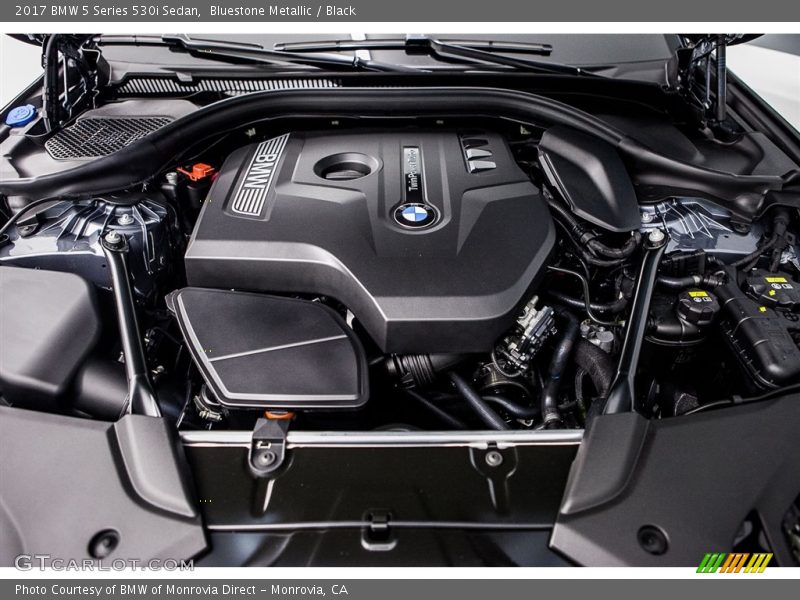Bluestone Metallic / Black 2017 BMW 5 Series 530i Sedan