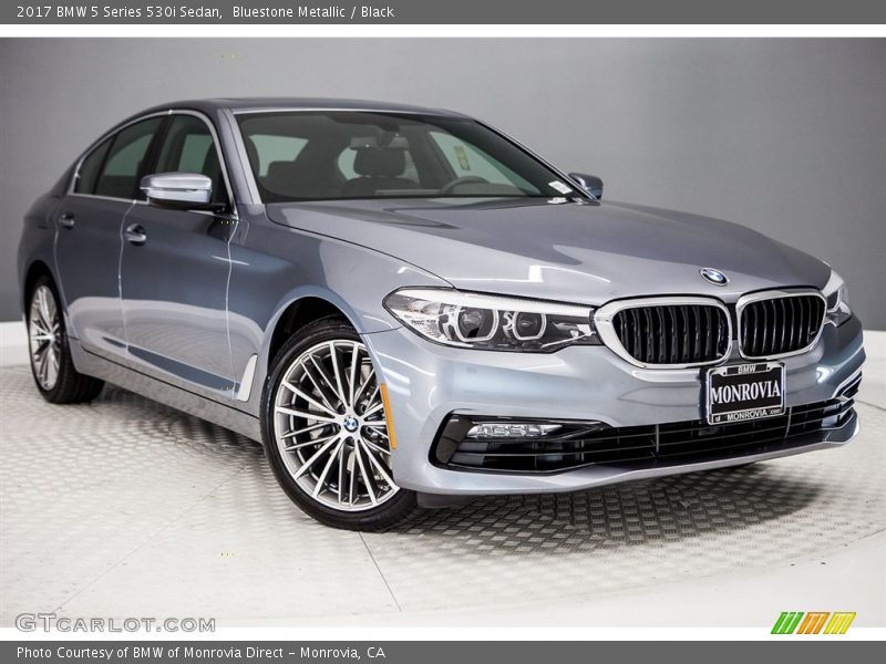 Bluestone Metallic / Black 2017 BMW 5 Series 530i Sedan