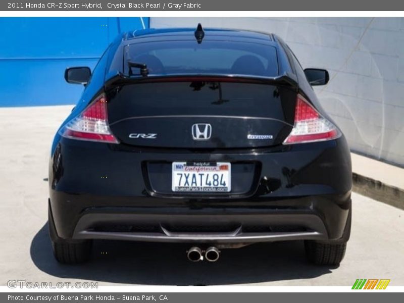 Crystal Black Pearl / Gray Fabric 2011 Honda CR-Z Sport Hybrid
