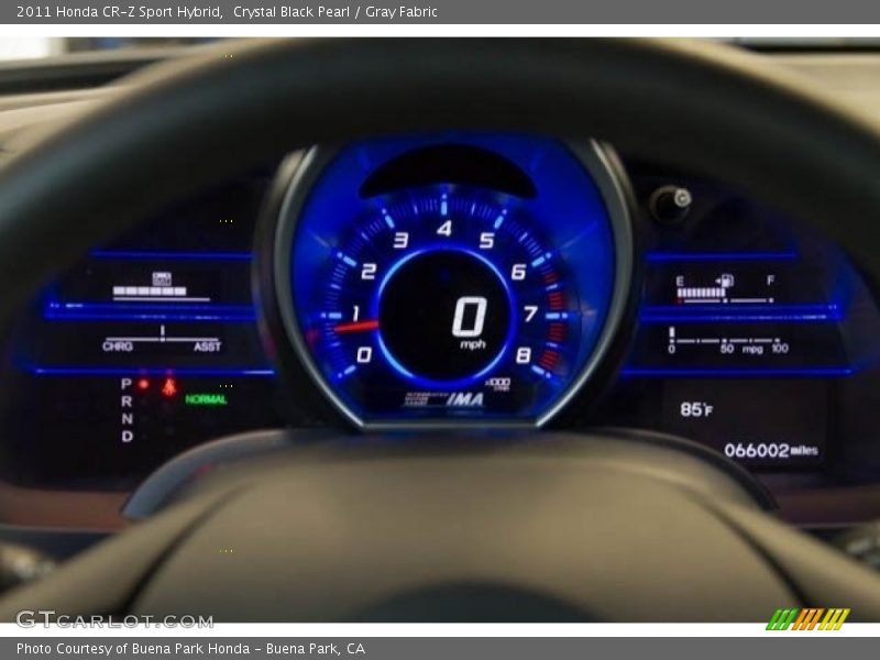 Crystal Black Pearl / Gray Fabric 2011 Honda CR-Z Sport Hybrid