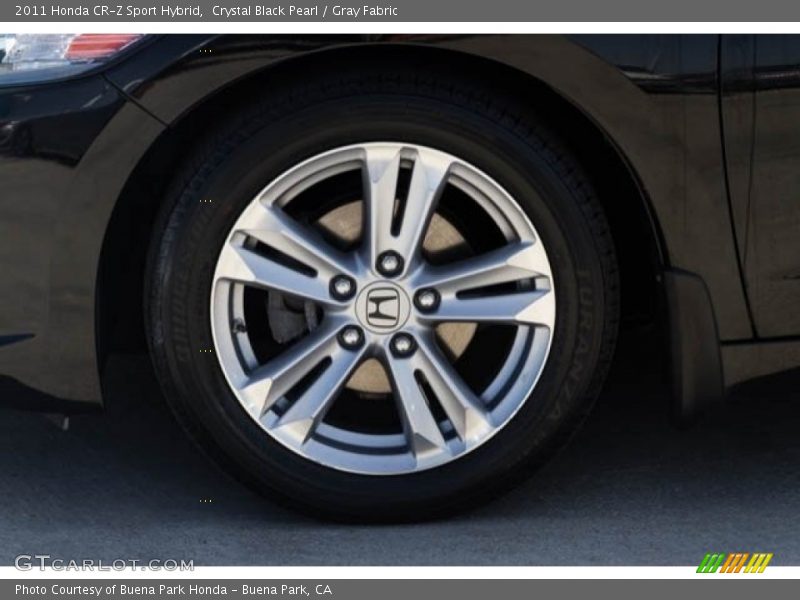 Crystal Black Pearl / Gray Fabric 2011 Honda CR-Z Sport Hybrid