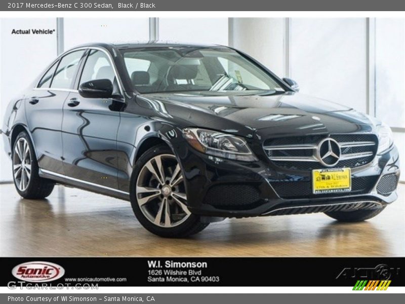 Black / Black 2017 Mercedes-Benz C 300 Sedan