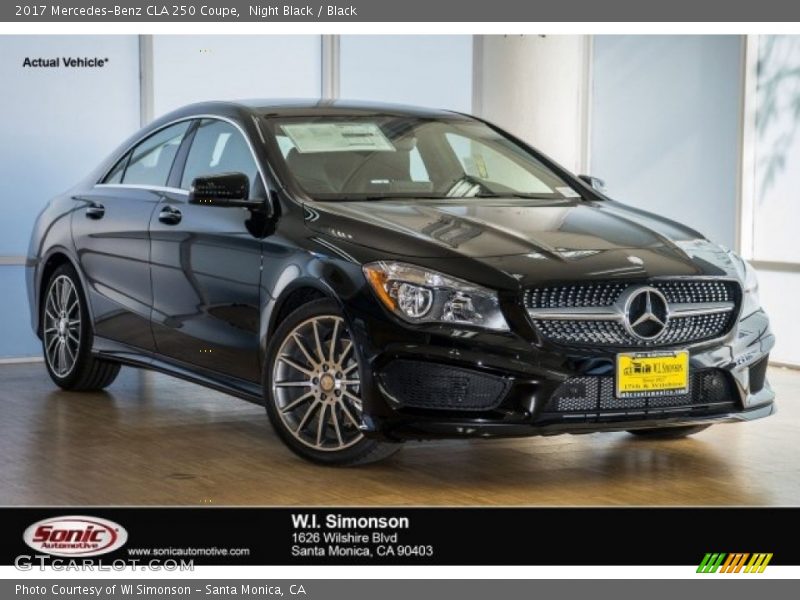 Night Black / Black 2017 Mercedes-Benz CLA 250 Coupe
