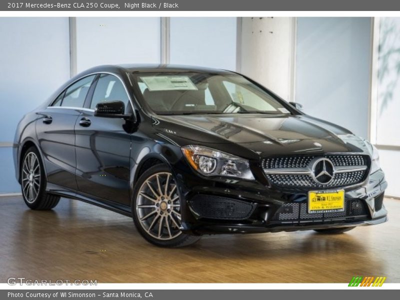 Night Black / Black 2017 Mercedes-Benz CLA 250 Coupe