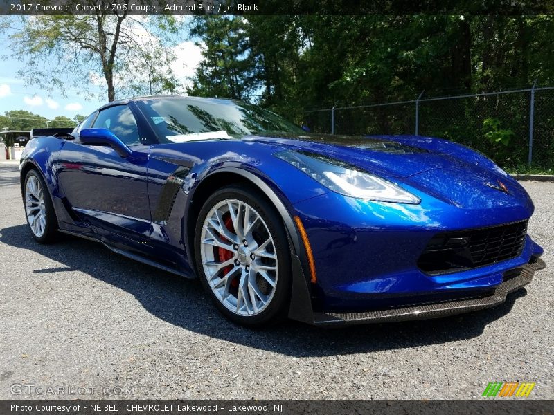 Admiral Blue / Jet Black 2017 Chevrolet Corvette Z06 Coupe