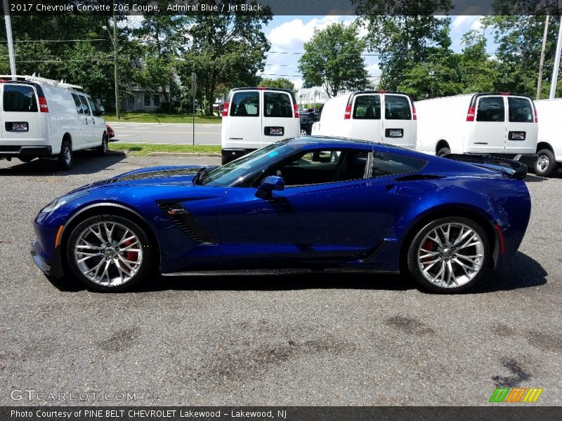 Admiral Blue / Jet Black 2017 Chevrolet Corvette Z06 Coupe
