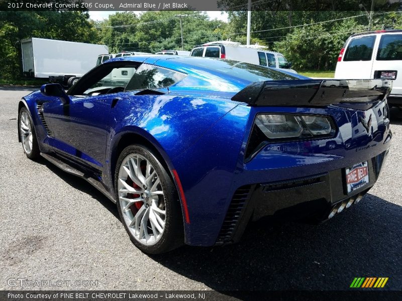 Admiral Blue / Jet Black 2017 Chevrolet Corvette Z06 Coupe