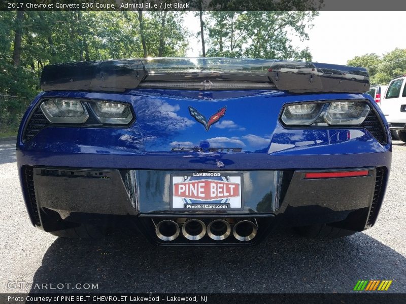 Admiral Blue / Jet Black 2017 Chevrolet Corvette Z06 Coupe