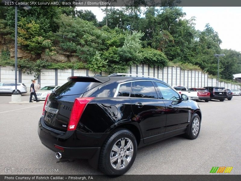 Black Raven / Ebony/Ebony 2015 Cadillac SRX Luxury AWD