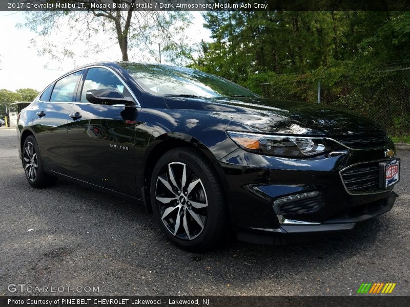 Mosaic Black Metallic / Dark Atmosphere/Medium Ash Gray 2017 Chevrolet Malibu LT