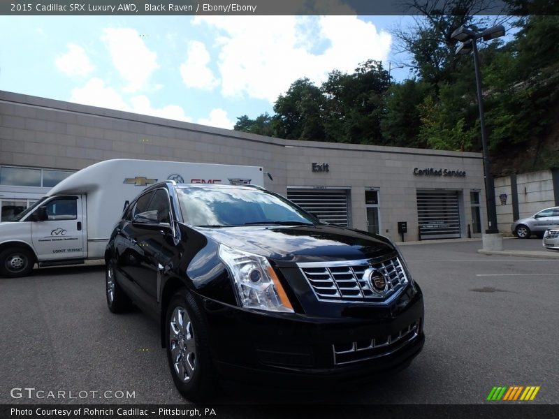 Black Raven / Ebony/Ebony 2015 Cadillac SRX Luxury AWD