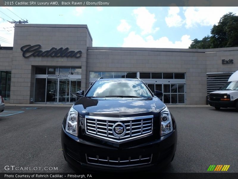 Black Raven / Ebony/Ebony 2015 Cadillac SRX Luxury AWD