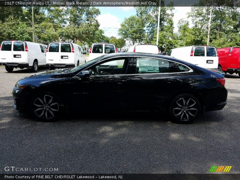 Mosaic Black Metallic / Dark Atmosphere/Medium Ash Gray 2017 Chevrolet Malibu LT