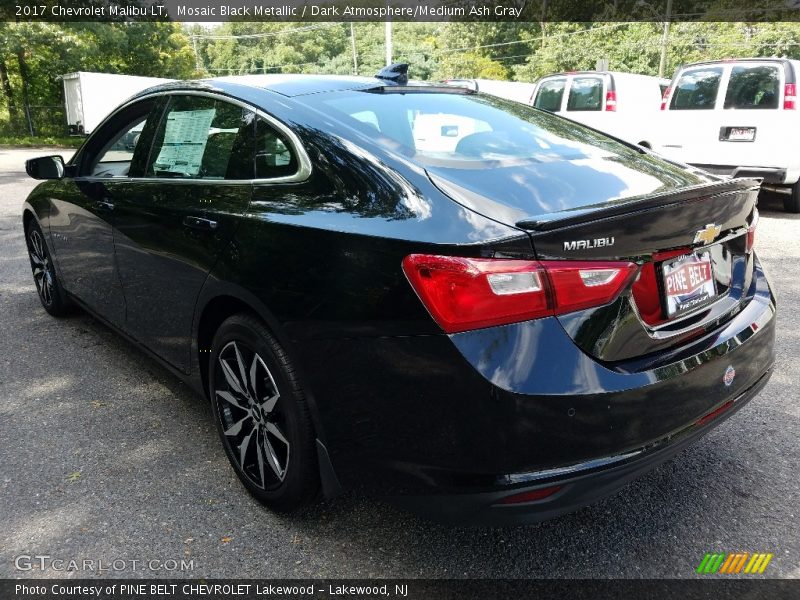 Mosaic Black Metallic / Dark Atmosphere/Medium Ash Gray 2017 Chevrolet Malibu LT