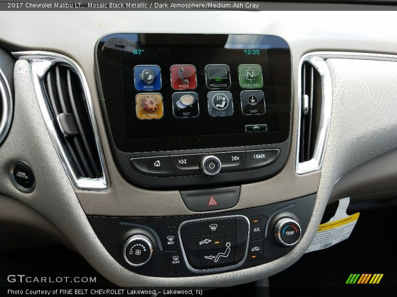 Mosaic Black Metallic / Dark Atmosphere/Medium Ash Gray 2017 Chevrolet Malibu LT