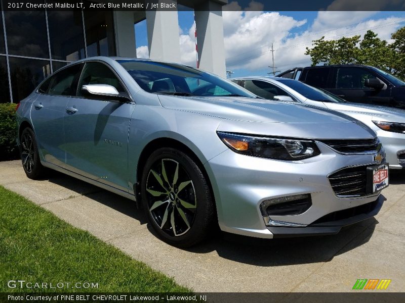 Arctic Blue Metallic / Jet Black 2017 Chevrolet Malibu LT