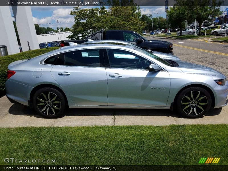 Arctic Blue Metallic / Jet Black 2017 Chevrolet Malibu LT