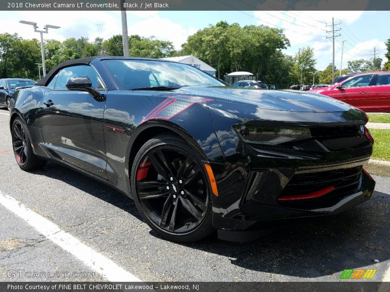 Black / Jet Black 2018 Chevrolet Camaro LT Convertible