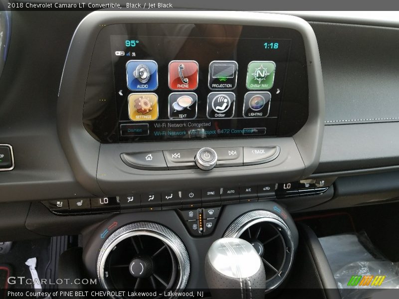 Controls of 2018 Camaro LT Convertible