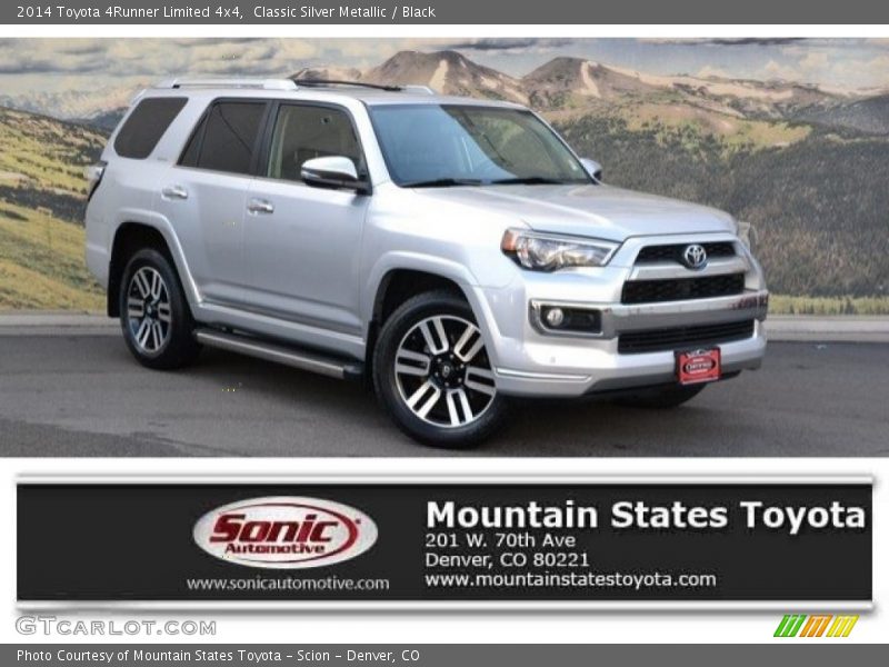 Classic Silver Metallic / Black 2014 Toyota 4Runner Limited 4x4