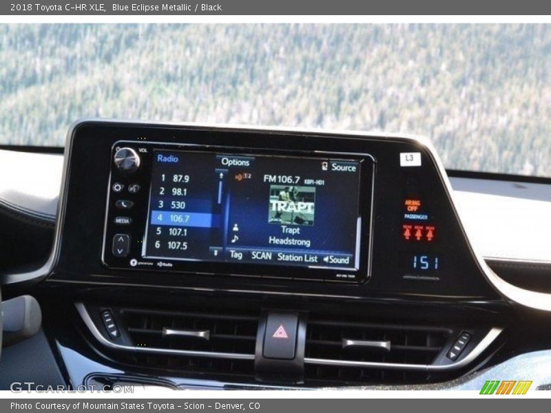 Blue Eclipse Metallic / Black 2018 Toyota C-HR XLE